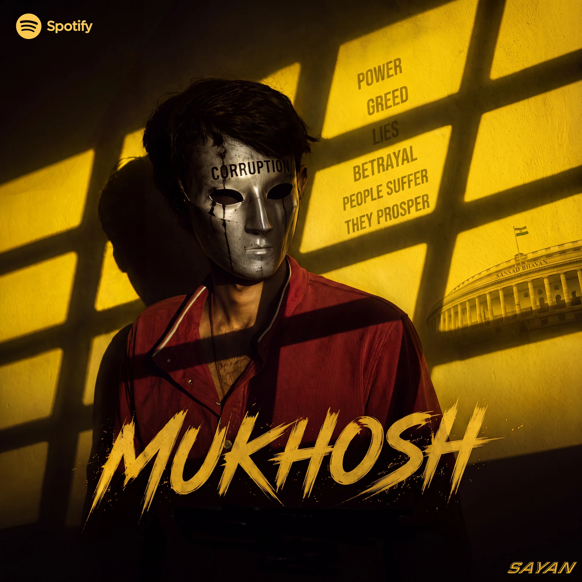 Behind the Mask official Spotify cover artwork